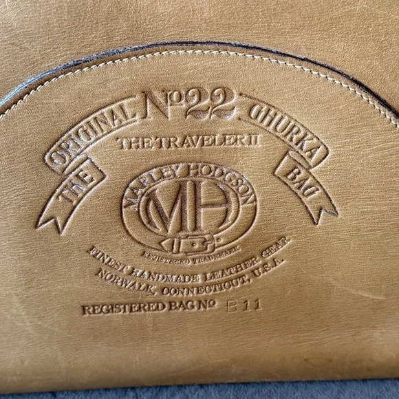 Vintage Ghurka No. 22 Traveler II Leather Duffle Bag Registered #B11 - Picture 3 of 16